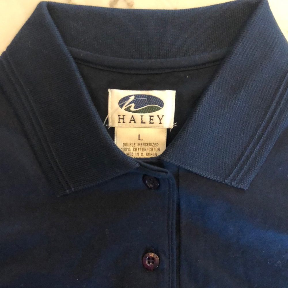 Haley long sleeve shirt, Medium, New. Navy blue.
